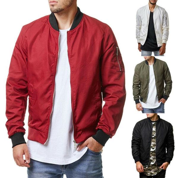 

men's jackets 2021 korean style men casual jacket thin slim fitness solid masculino coat autumn baseball outerwear bomber homme ropa, Black;brown