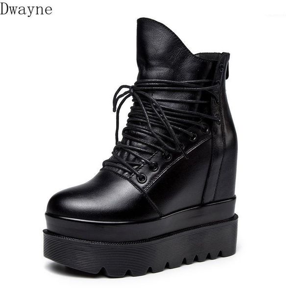 

boots european and american thick-soled women's shoes 2021 autumn winter leather super high-heeled casual boots1, Black