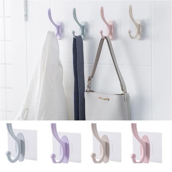 

transparent suction cup hook self adhesive wall hooks seamless stickers kitchen bathroom wall-mounted strong suction bbyffr