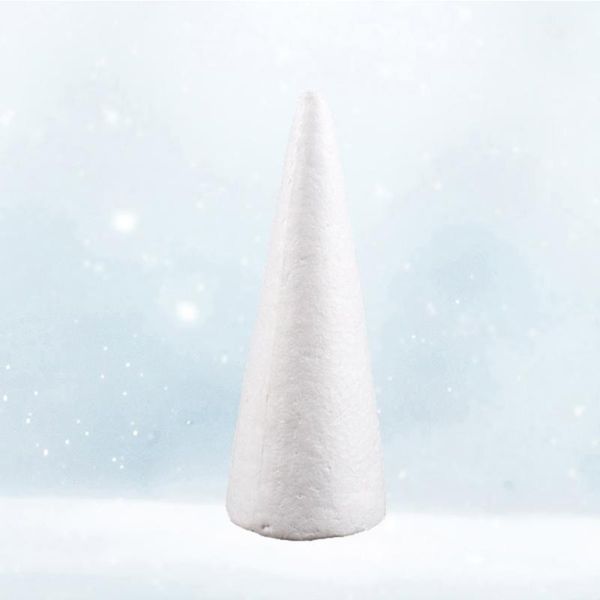 

30cm white diy cone children craft cone accessories for home craft christmas1