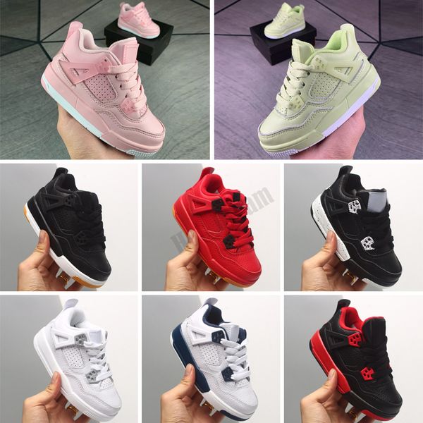 

children basketball shoes boys girls 4 xiii sneakers youth gift kids sports basketball sneakers toddlers shoes size 28-35, Black