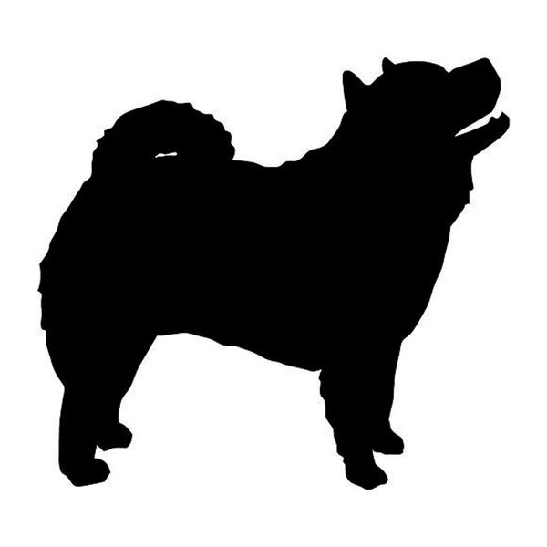 

10.2*9.5cm chow chow dog vinyl decal waterproof car window stickers bumper car styling black/silver s1-0377