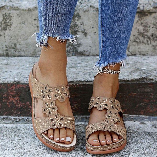 

2021 women leather slippers comfy platform flat ladies casual soft clip toe foot correction sandal orthopedic bunion corrector1, Black