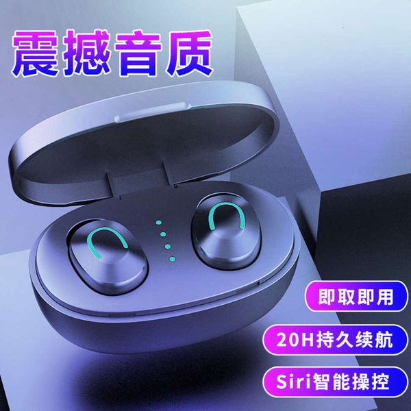 

new stereo v5 wirels in single and double ear luminous sports mini bluetooth headset 5.0