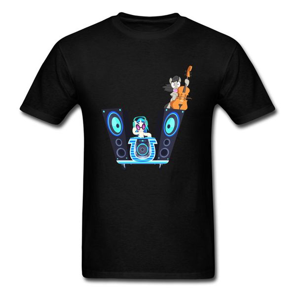 

2018 dj unicorn мода черный тис мультфильм виолончелист лошадь меломан новизна конструкции tops смешной подарков спорт толстовка с капюшоном