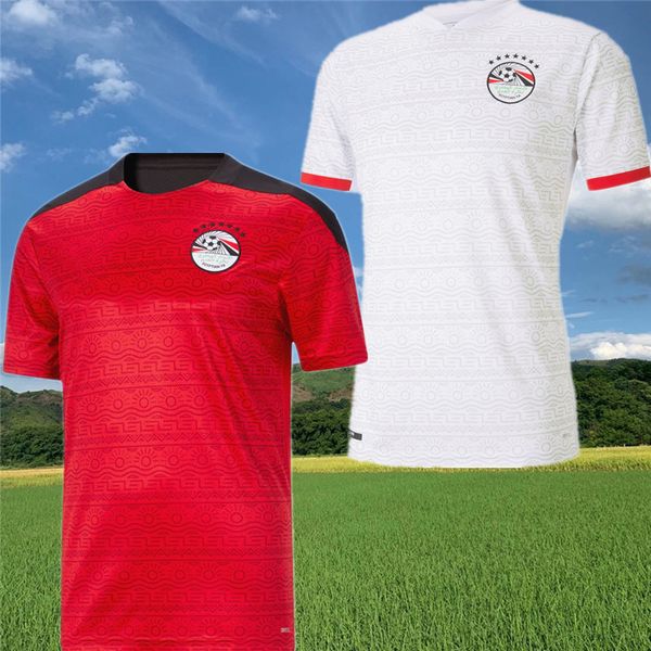 

2020 2021 egypt soccer jersey home red away white 20 21 kahraba a. hegazi ramadan uniforms footbal shirts s-xxl, Black;yellow