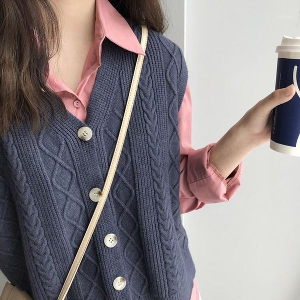 

women's vests 2021 spring v-neck sleeveless knitting material women fashion thin vest chaleco mujer gilet casaco feminino1, Black;white