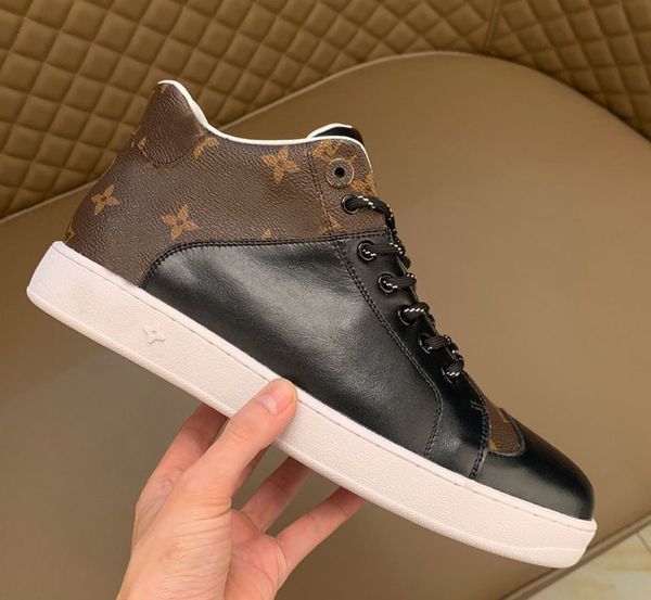 

высочайшее качество real кожаные кроссовки мужские ботинки женщин chaussures-де-дизайнер спортивных бездельников запуск мартин платформы cas, Black