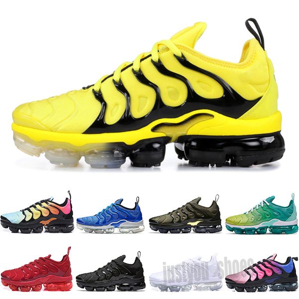 

2020 plus tn plus be true men women classic athletic shoes triple black white rainbow olive sports sneakers us5.5-11 j33