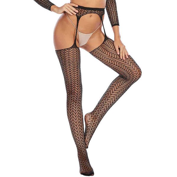 

ladies mesh pantyhose, women creative hollow rhinestone decoration thin long stockings high elastic tights cosplay outfit w220312, Red;black