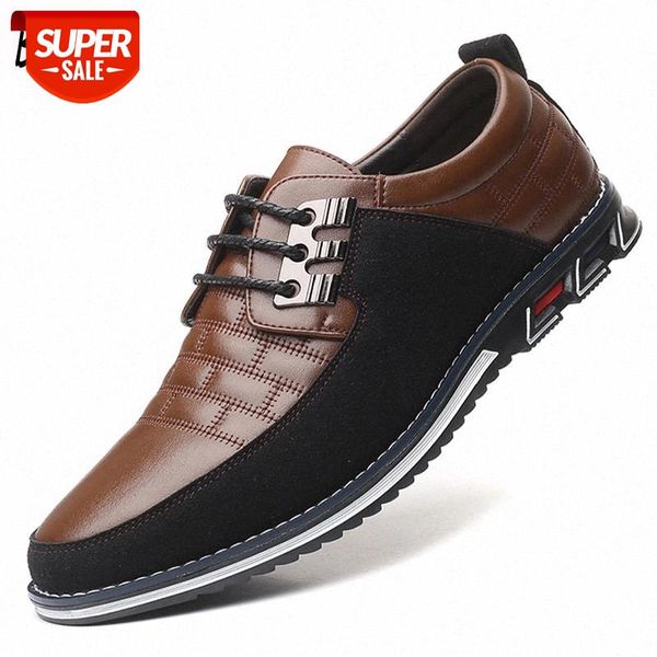 

brand classic men casual shoes genuine leather mens oxfords lace-up men dress business formal shoes comfortable 38-48 #4i0v