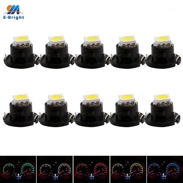 

ym e-bright 10pcs t4.7 led car dashboard lights instrument auto bulbs white blue red yellow led wedge automobile 12vdc1