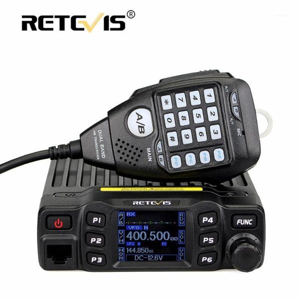 

retevis rt95 mobile car two way radio station dual band vhf uhf amateur ham radio transceiver + mic1