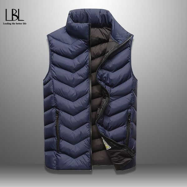 

solid mens vest autumn winter warm sleeveless jacket men casual waistcoat male vest windproof veste homme brand clothing 5xl, Black;white