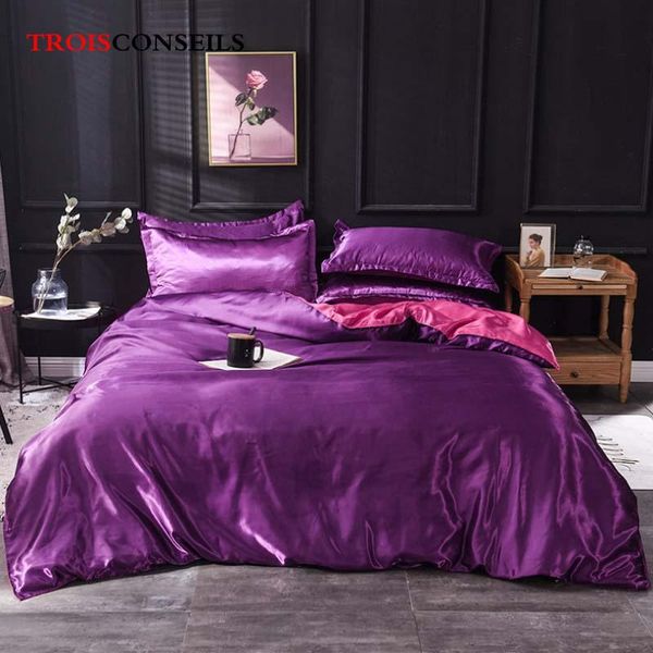 

bedding sets 4pcs satin silk set silkly egyptian cotton linens twin  king size fitted sheet luxury kit duvet cover