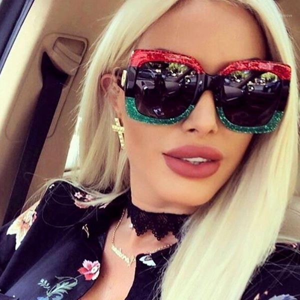 

fashion square sunglasses women designer oversized frame way out sun glasses hipster ladies shades visor oculos, White;black