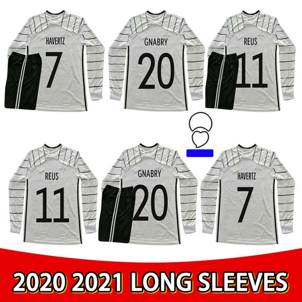 

2020 new soccer jersey hummels kimmich havertz kroos werner brandt reus 2021 home long sleeve high-quality football shirt, Black;yellow
