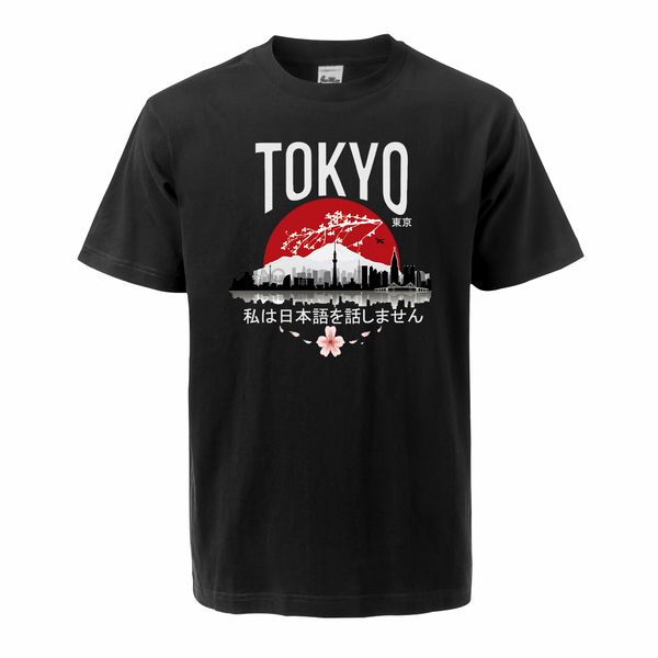 

new summer short sleeve tokyo i don't speak japanese fashion casual comfortable hipster cool tees hooded sweatshirt hoodie men t shirt