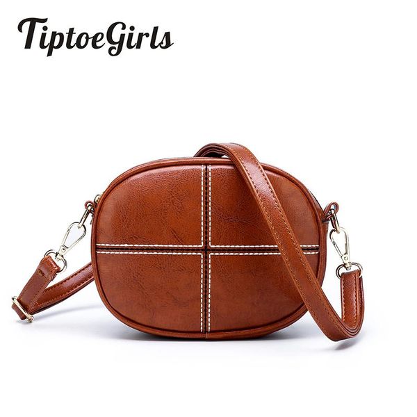 

small round bag personality embroidery thread stitching small bag female new fashion casual wild shoulder messenger