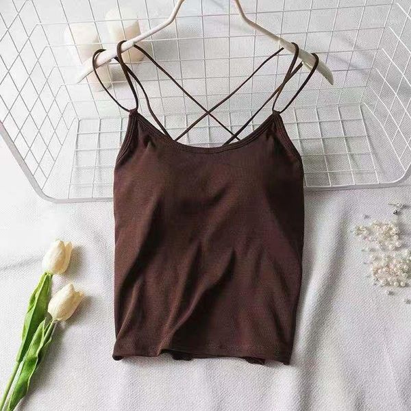 

ben sai 2019 girls'new cross-back underwear wearing jacket with tidal sling1, White