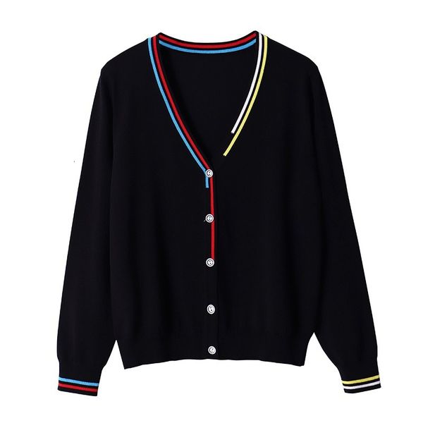

2021 new for women single breasted woman sweater fall winter long sleeve knitted open cardigan 8v2j, White;black