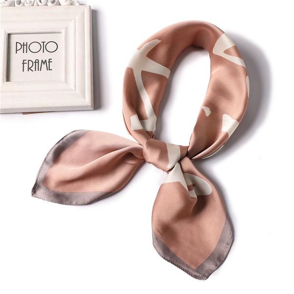 

2020 summer silk scarves square women shawl hijab kerchief bag scarfs office neck hair small size bandana foulard 7070cm wmtkmh, Blue;gray