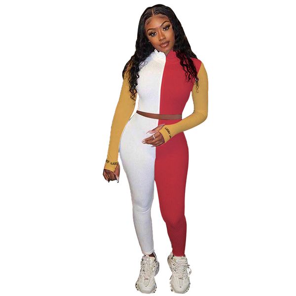 

женщины, панель из двух частей наборы стойки воротник с длинным рукавом короткие футболки с высокой талией slim fit брюки дамы 2шт, White