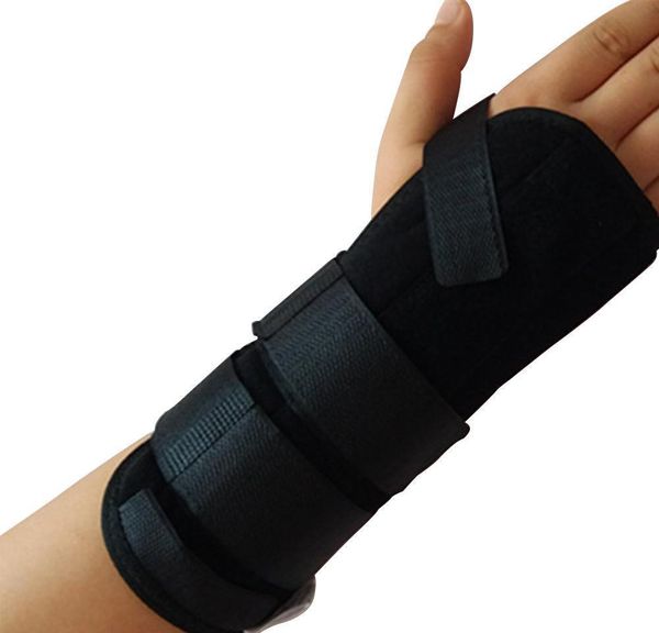 

adjust alloy wrist brace wristband wrist strap support splint fractures carpal tunnel sport sprain mou jllrfc light2010, Black;red