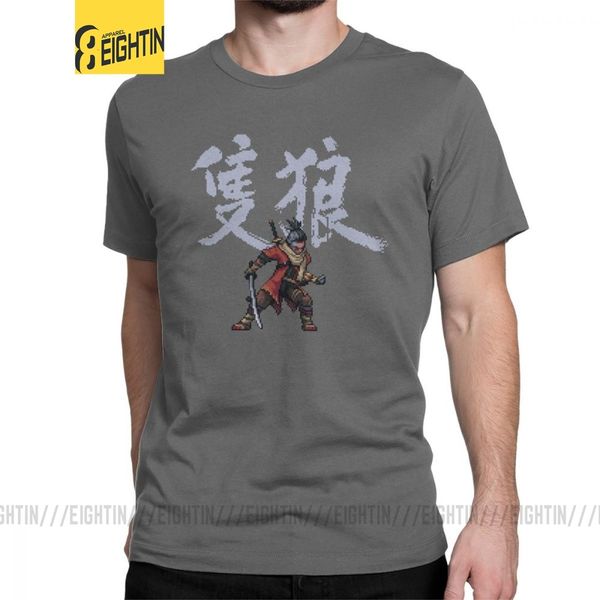 

мужчины sekiro тени die twice wolf souls самурай игра японская чистая короткие рукава tee уникальный спортивный толстовка с капюшоном толсто