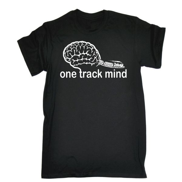 

one track mind trains t shirt steam train engine locomotive track birthday new fashion men men's t shirt men sport hooded sweatshirt ho