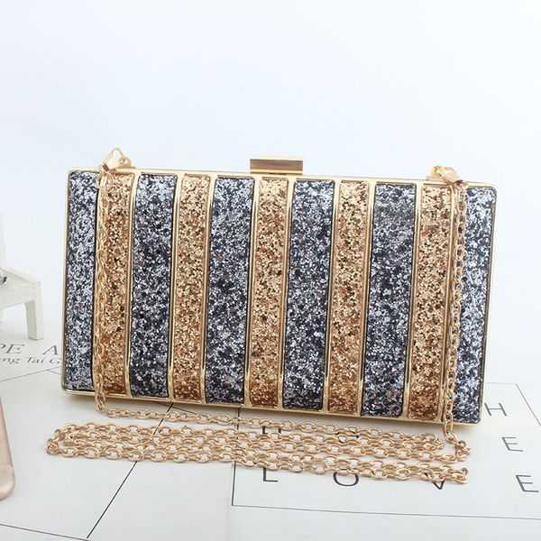 

glitter sparkling full sequins evening bag wedding bride shoulder bags party day clutches purses chain handbags