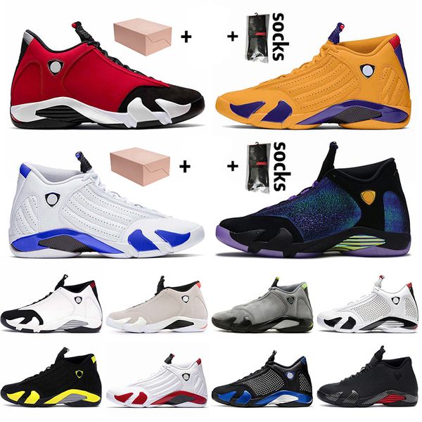

with box mens jumpman 14 14s basketball shoes gym red university gold hyper royal doernbecher trainers sneakers, White;red