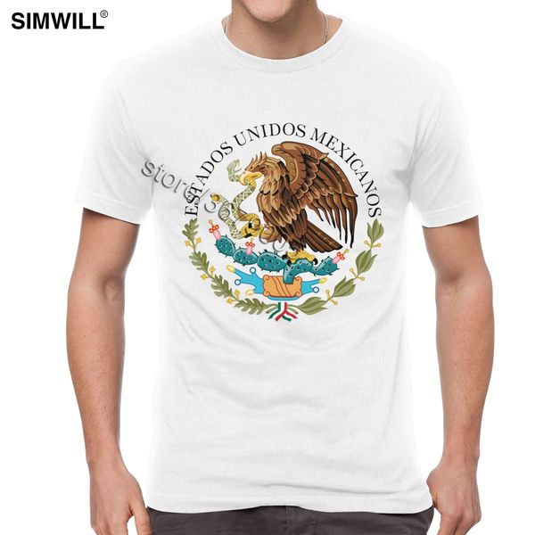 

sport mexican seal or coat of arms authentic version tshirt funny summer soft cotton tees shirts mens short sleeves o neck t shirt