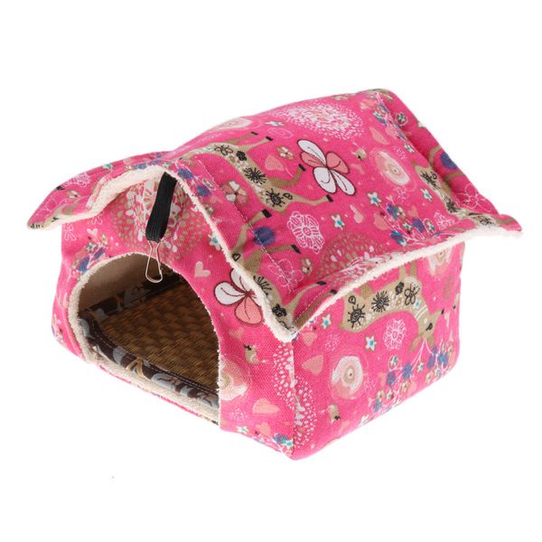 

cage hamster ferret hedgehog house nest pet rat mouse diy bed with cool mat