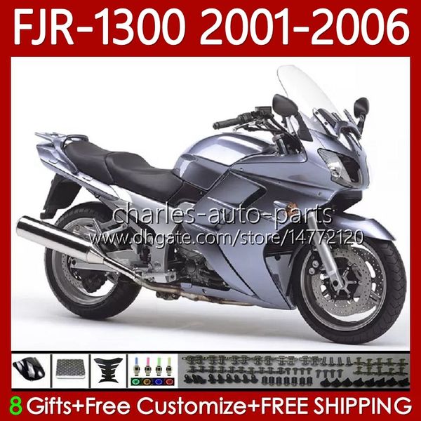 Yamaha FJR-1300 için OEM gövdesi FJR-1300 FJR 1300 A CC 2001 2002 2003 2004 2005 2006 Üstyapı 106NO.90 FJR1300A FJR-1300A 01-06 FJR1300 Fabrika Rengi 01 02 03 04 05 06 Moto Fairing Kiti