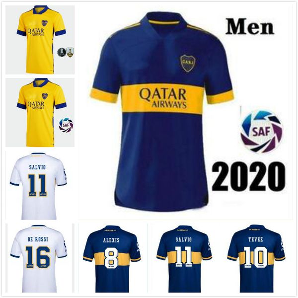 

man + kids kit 2020 2021 boca juniors soccer jersey 20 21 boca juniors tevez maradona moura abila reynoso de rossi jrs sports football shirt, Black;yellow