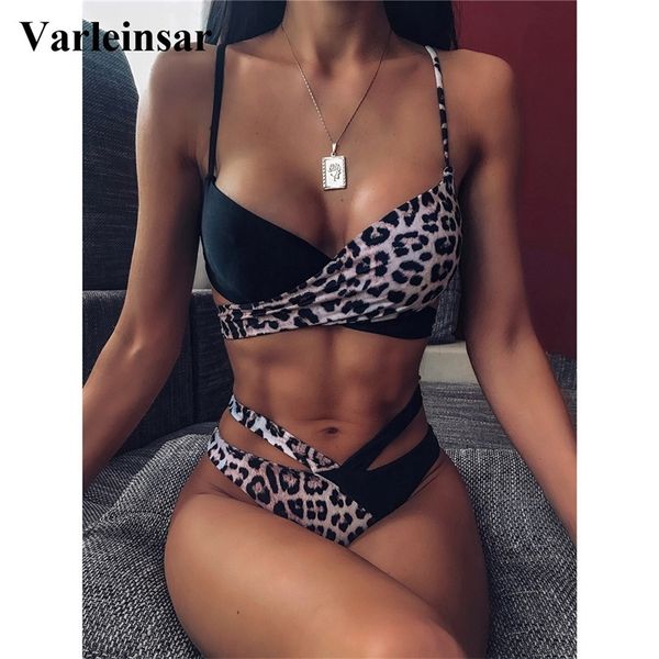 

splicing bikini women swimwear female swimsuit two-pieces bikini set mid waist bather asymmetrical bathing suit swim v1809 y200319, White;black