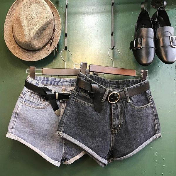 

summer super short jeans women high waist casual streetwear denim pants korean female slim fit beach shorts trousers1, Blue