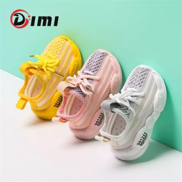 

dimi 2020 new autumn baby shoes boy girl toddler shoes fashion breathable knitting lace up soft bottom child sneakers wmtsfs rimmer, Black