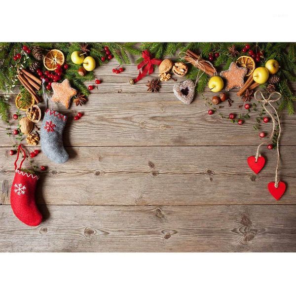 

background material christmas socks nuts wooden board pography backdrops vinyl cloth for children baby po shootings pobooth1