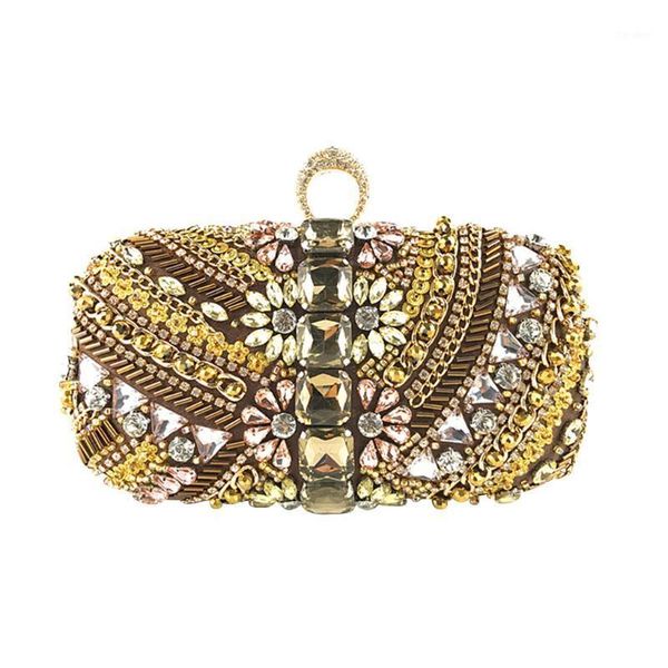 

evening bags bag women sequin crystal mosaic decoration clutches chain cross body party handbag shoulder phone change #srn301