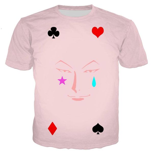 

anime hunter x hunter hisoka 3d print shirts harajuku hentai graphic men clothing