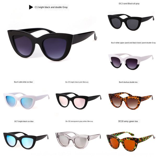 

ymf2 sun fashion cat female sunglasses women vintage new glasses eye ladies sunglass oculos de sol feminino eyewear, White;black