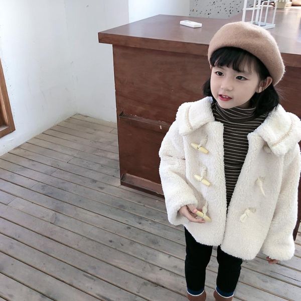 

2020 autumn new arrival girls long sleeve warm fleece coat kids thick warm jackets kids jacket, Blue;gray