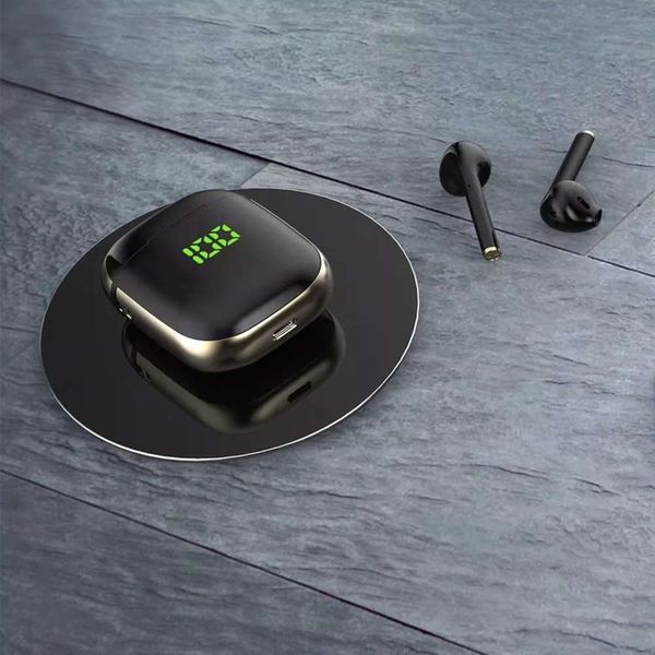 

new wk60 bluetooth headset with led display and wirels earphone