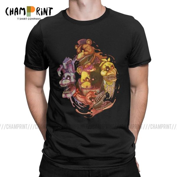 

sport men's five nightmares of freddy's t shirt five nights at freddy's fnaf clothes awesome short sleeve tees 6xl t-shirts