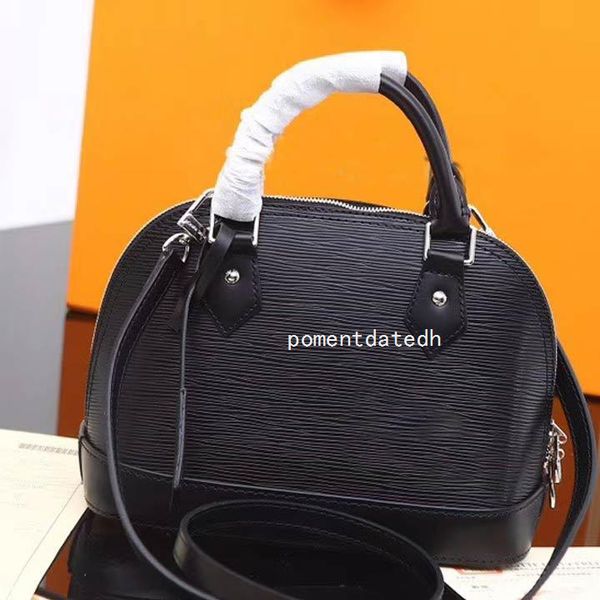 

designer-women quality handbags high leather genuine bags 5 color water ripple shoulder bag alma pm small patent hand shell tote air qynf 61