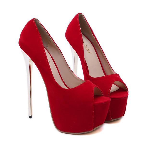 

2021 new ladies 16cm stiletto spring shoes female toe 5p9p, Black