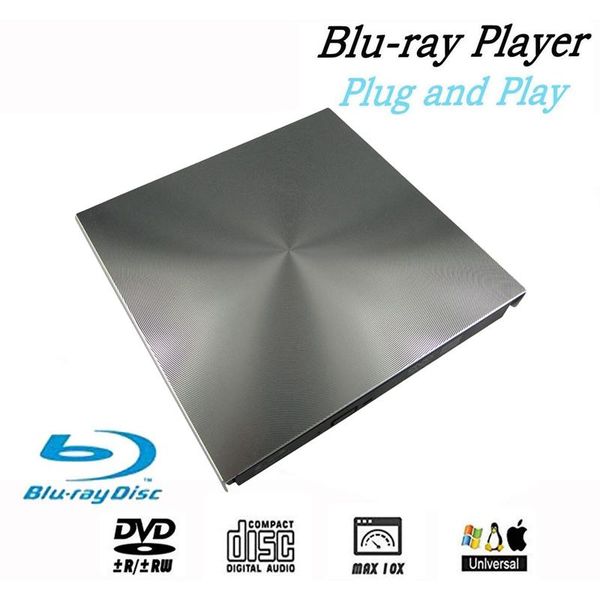

external 3d blu ray dvd drive usb 3.0 bd cd dvd burner player writer reader for mac os windows 7/8.1/10/linxus,lappc