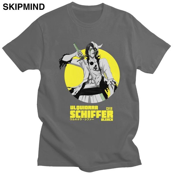 

ulquiorra schiffer cifer t shirt men pure casual t shirt round neck short sleeved bleach manga anime tee sport hooded sweatshirt hoodie